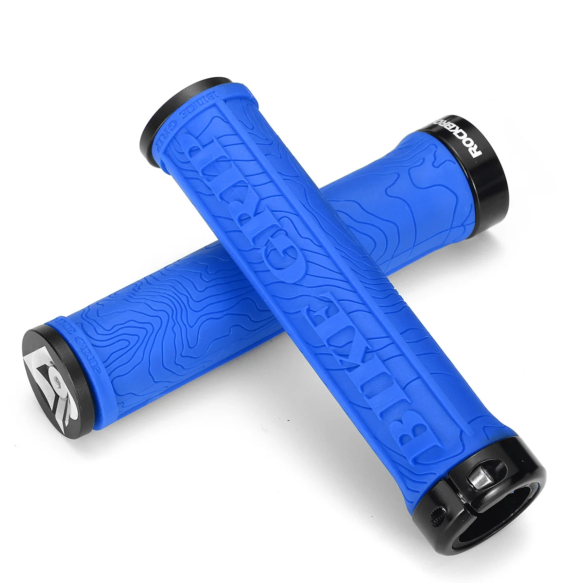 Алюминиевый TPR руль велосипеда ручки крышки BMX мотобайк горный велосипед ручки противоскользящие велосипеды бар ручки велосипедная Трансмиссия части - Цвет: Небесно-голубой