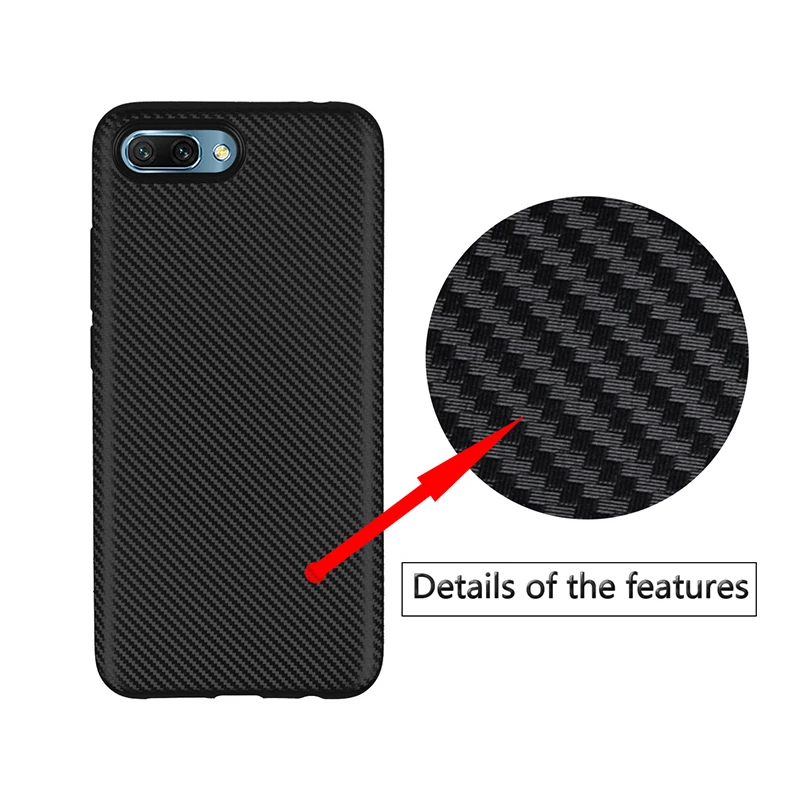 carbon fiber silicone case huawei honor 10 (9)