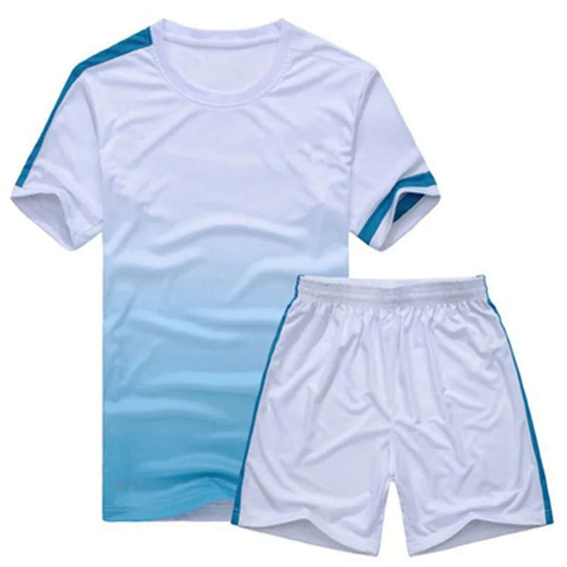 Детский футбольный костюм из джерси с короткими штанами Детские комплекты футбольные спортивные костюмы Спортивная одежда