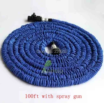 

Aluminum Hose Head Garden Hose 100ft Spray Gun Water Tube 100ft Flexible Expandable Hose Garden Irrigation Soft Water Pipe