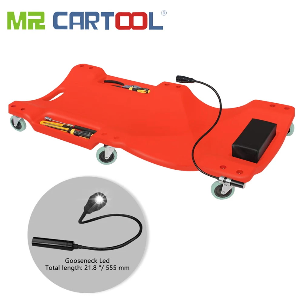 

Mr Cartool 40" Magic Creeper Mat Car Creepers Pad with Led Light Dual Tool Trays with 200kg Capacity