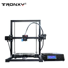 Tronxy DIY Tronxy 3d принтер металлическая рама Боуден экструдер большой размер печати 220x220x300 мм ЖК-блок управления 8 Гб sd-карта и PLA бесплатно