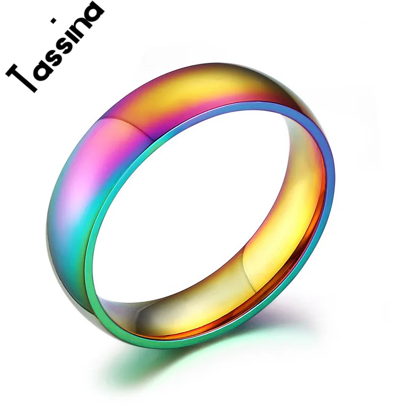 Gay pride engagement rings