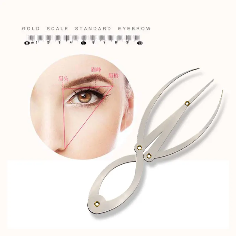 

Stainless Steel Golden Ratio Eyebrow Microblading Permanent Makeup Measure Tool Ruler Eyebrow DIVIDER Eyebrow Shaping Design
