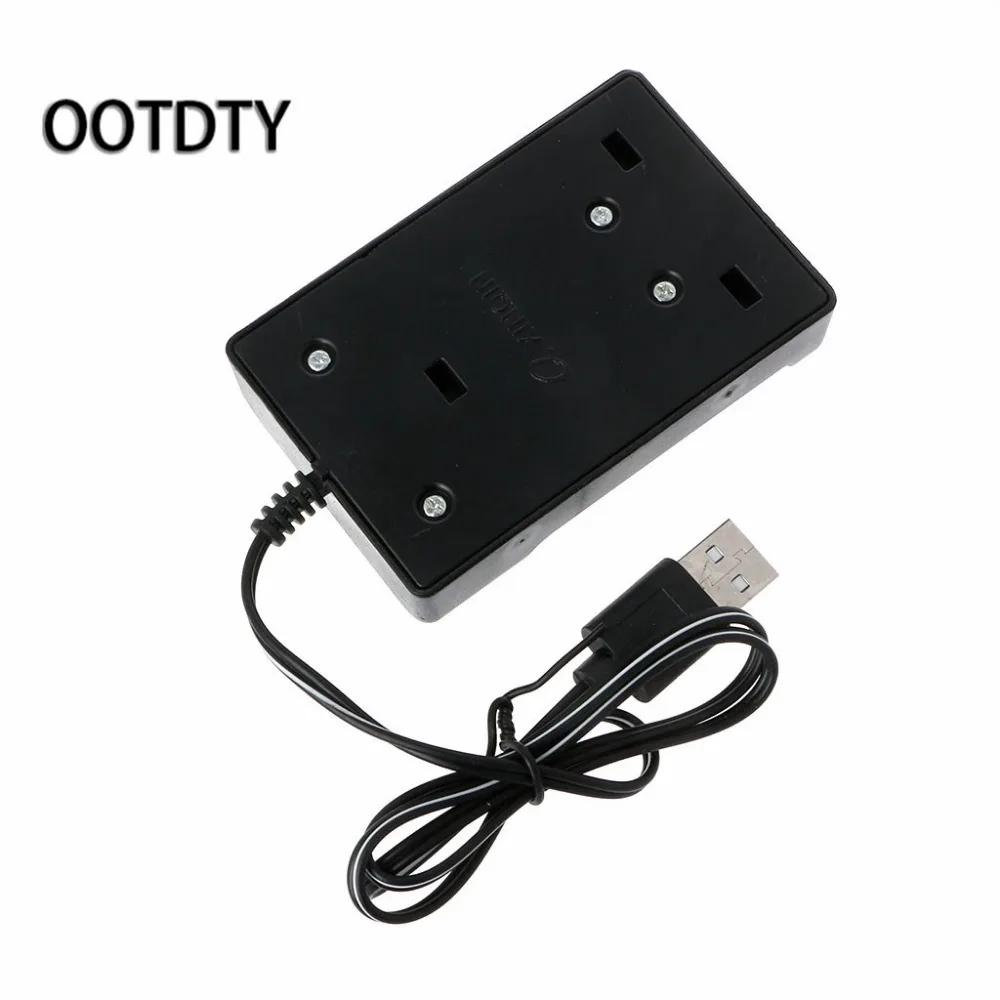 DC 1 2 V 3 слотовый AA Ni Cd Перезаряжаемые Батарея Зарядное устройство адаптер USB