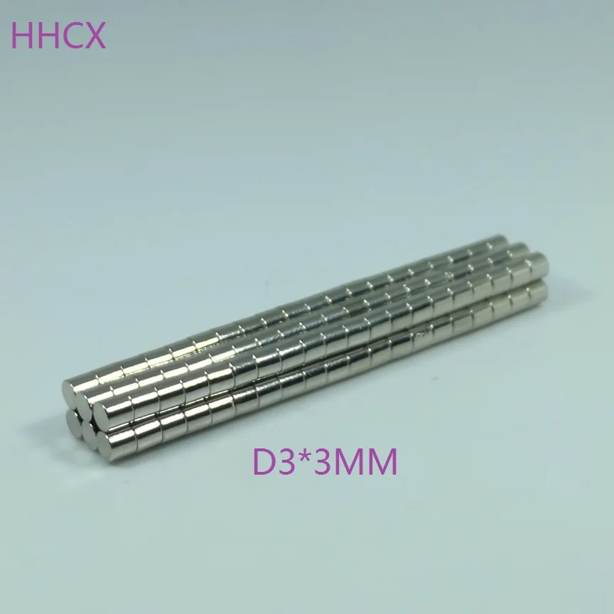100 шт./лот дисковый магнит 3*3 мм N35 Сильный диск NdFeB редкоземельный магнит 3x3 мм неодимовые магниты 3 мм X 3 мм