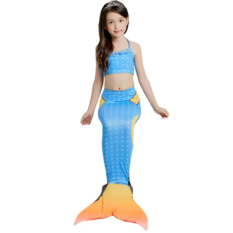 The Mermaid Shell Bikinis Set Children Girls Summer Three Piece