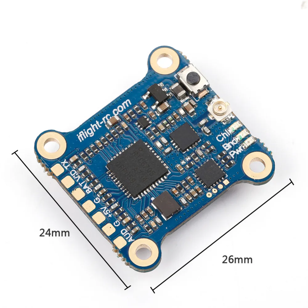 

iFlight 20*20mm Succex Mini 48CH 0mW/25mW/100mW/200mW switchable FPV Transmitter with IPEX Connector Smartaudio for FPV RC