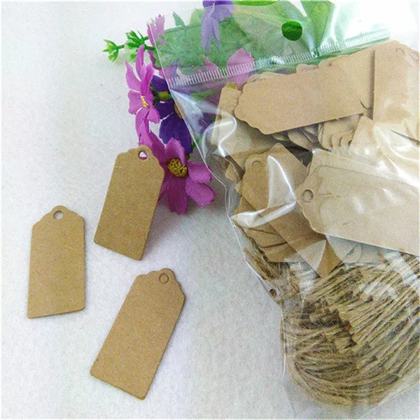 White 6x2.5cm 100 шт. Бумага Теги+ 100 шт. пеньковые нитки коричневый белая Пустая карточка с вырезами в форме сердца для вечерние Примечание одежды обувь ценники 2 Размеры - Цвет: White 6x2.5cm