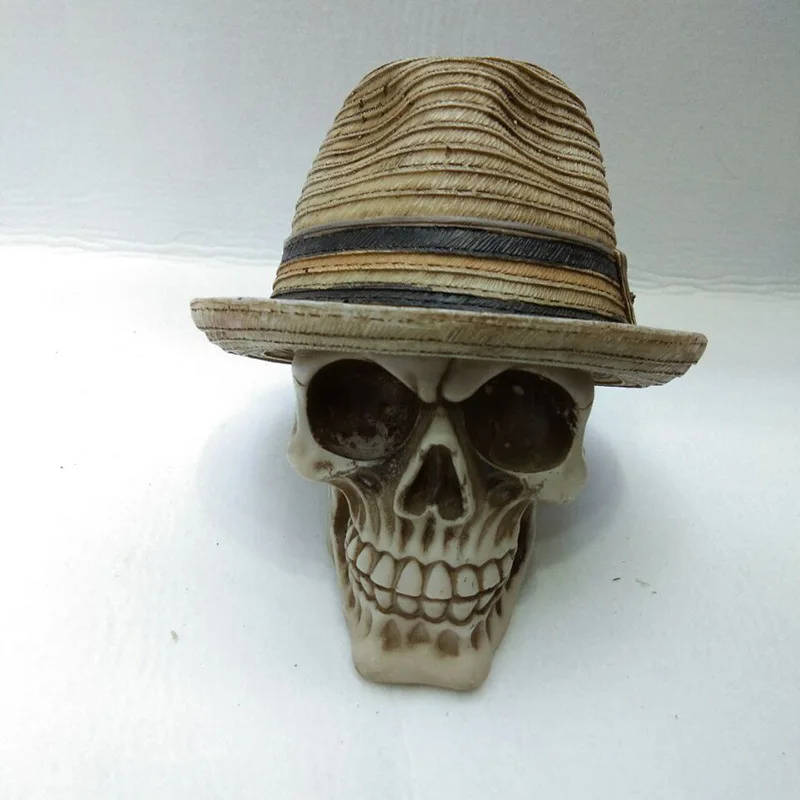 

Resin Craft Skull Statue Creative Home Decoration Accessories Skull Sculpture Ornaments Cool Resin Skull Figure Statue