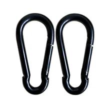 Гамак Пряжка гамак карабин гамак Аксессуары 8 см черного цвета с металлической железной пряжкой