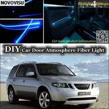 Novovisu для Saab 9-7X подкладке окружающий свет атмосферу волоконные оптические фары внутри дверь Панель освещение не EL света Установите