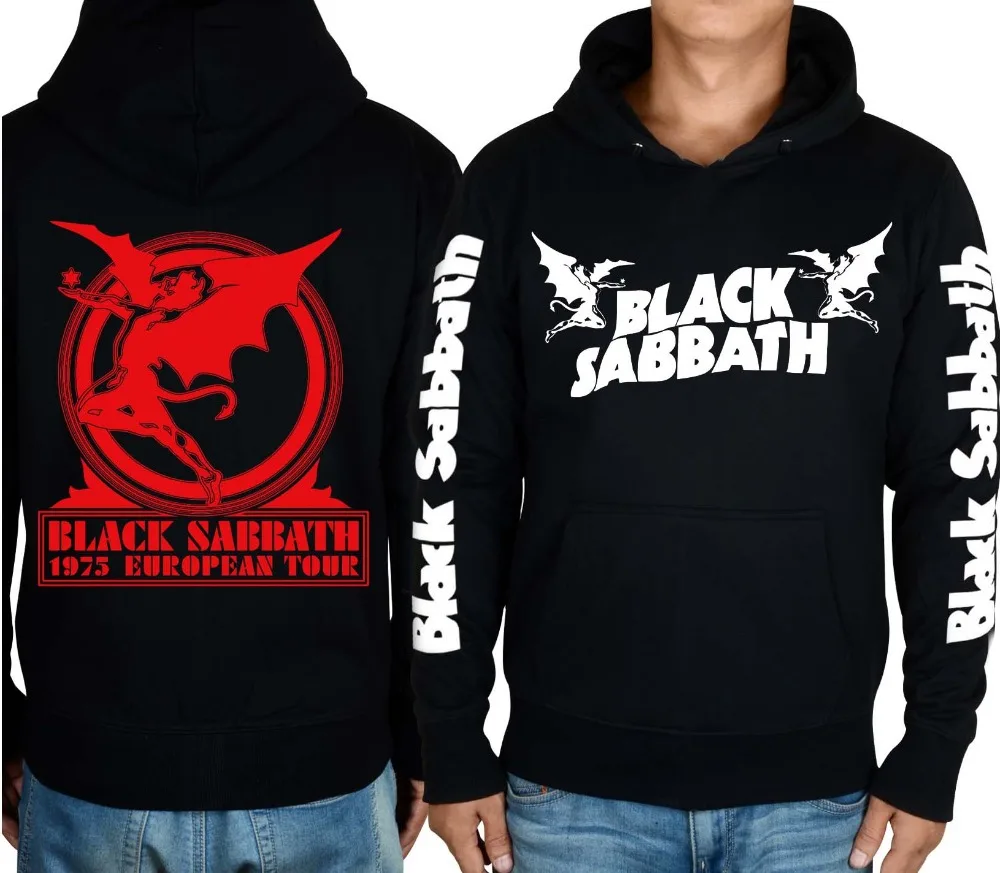 Bloodhoof Горячая новинка Black Sabbath World Tour тяжелый металл классический металл черный хлопок худи Азиатский размер