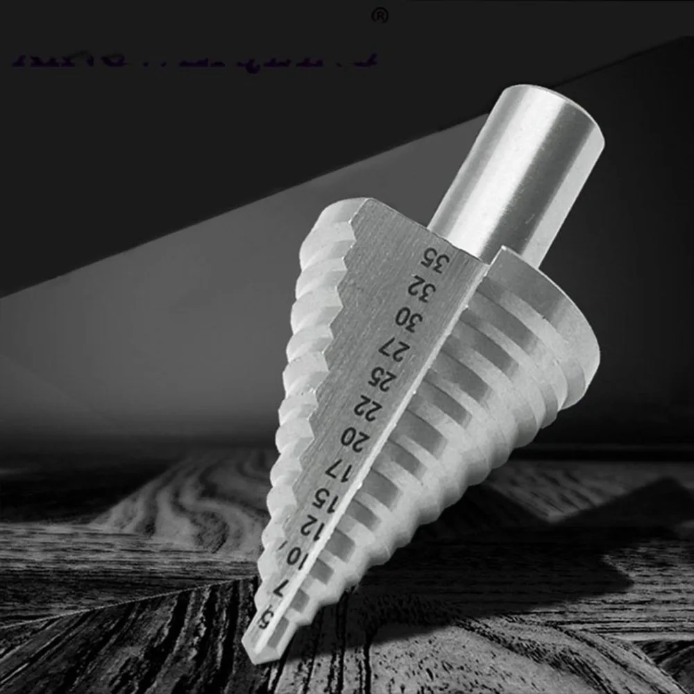

5-35mm Stepped Drill High Speed Steel Round Shank and Straight Slot Multi-function Drills