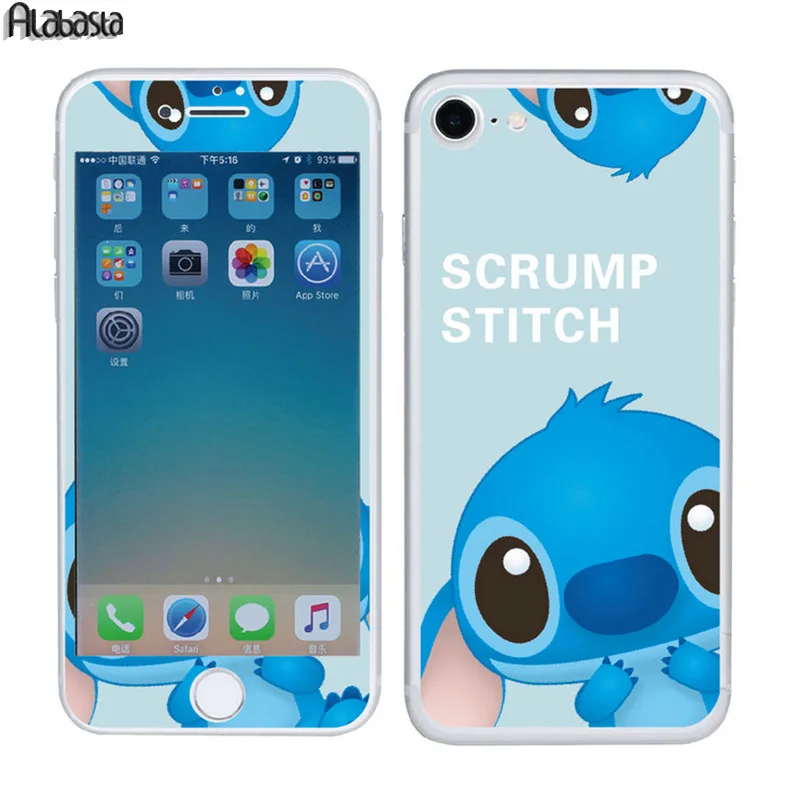 Goedkoop Alabasta Kleurrijke Droom 9 H HD 2.5D fashion Cartoon 2 stks Front terug gehard glas screen protector film voor iPhone 5 5 S SE