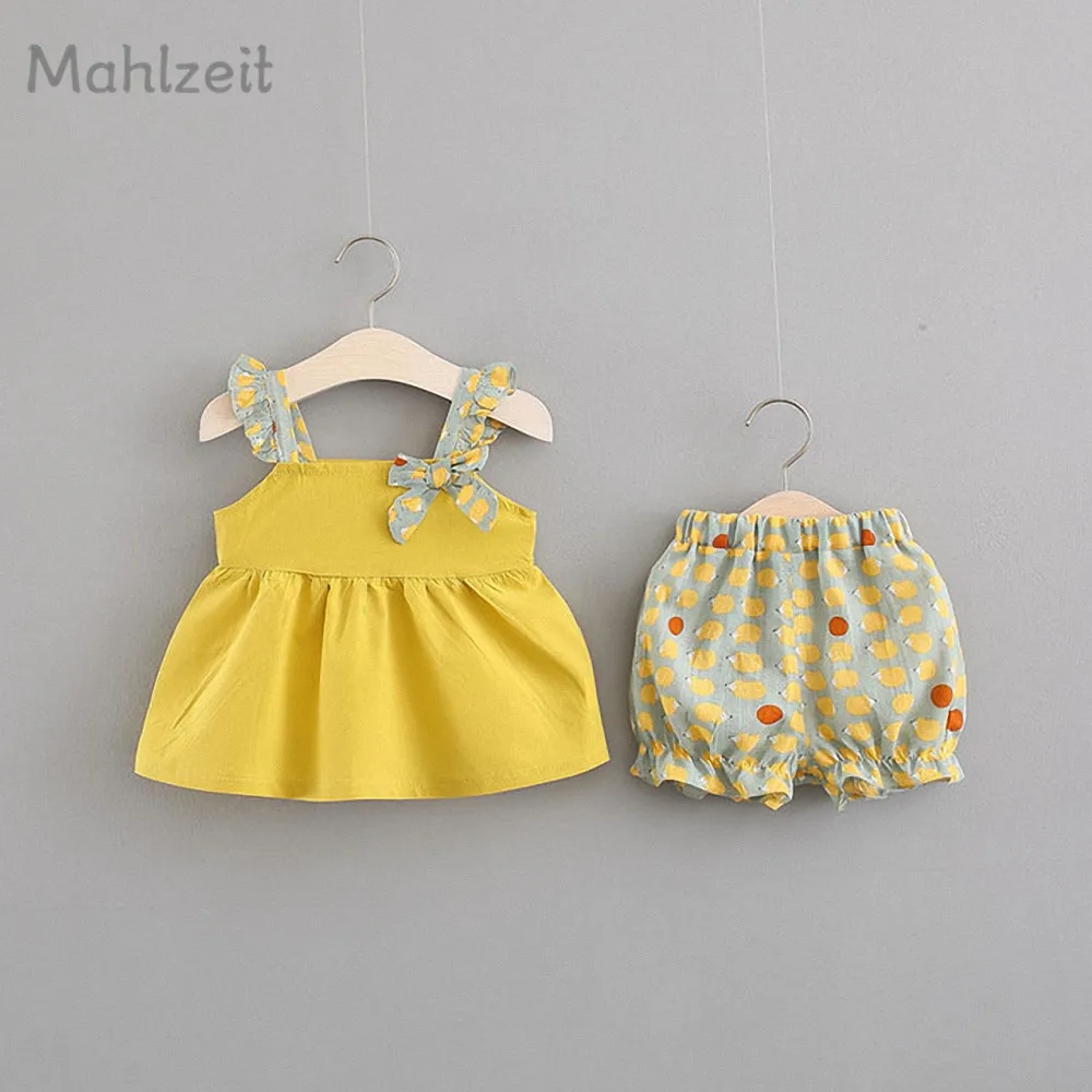 

Summer baby girl 2pcs set! cute vest+pant 2pcs suit for 3-36M baby girl kids girl sweet summer clothes Korean style girl clothes