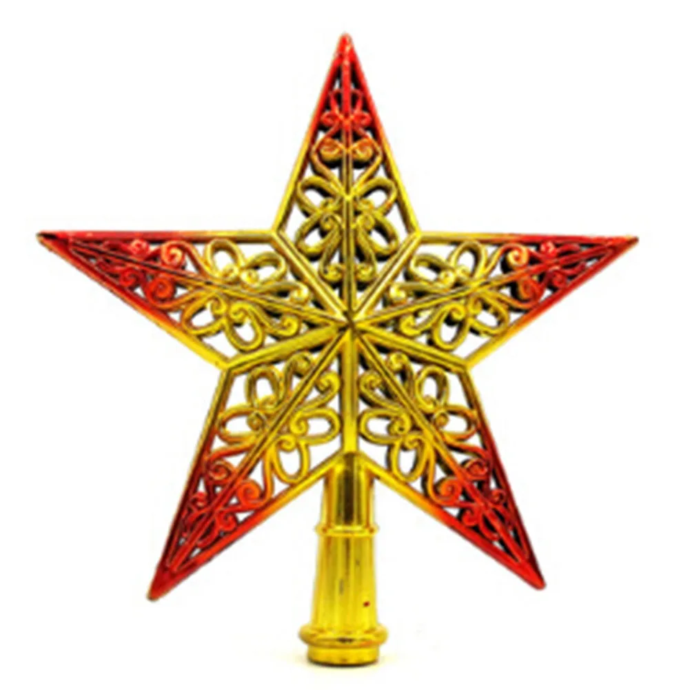 1Pcs 20CM Christmas Tree Top Star Plastic Christmas Star Tree Topper