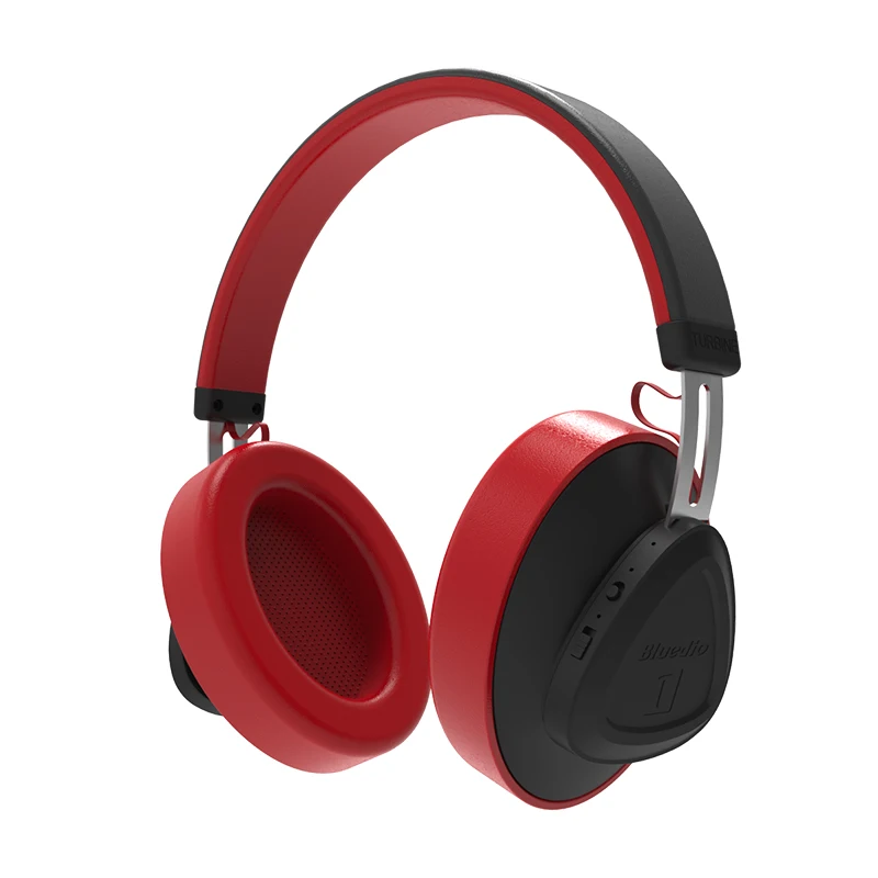 Bluedio TMS активный шумоподавитель Bluetooth Беспроводные наушники с микрофоном монитор Студия Беспроводная гарнитура Голосовое управление - Цвет: Red