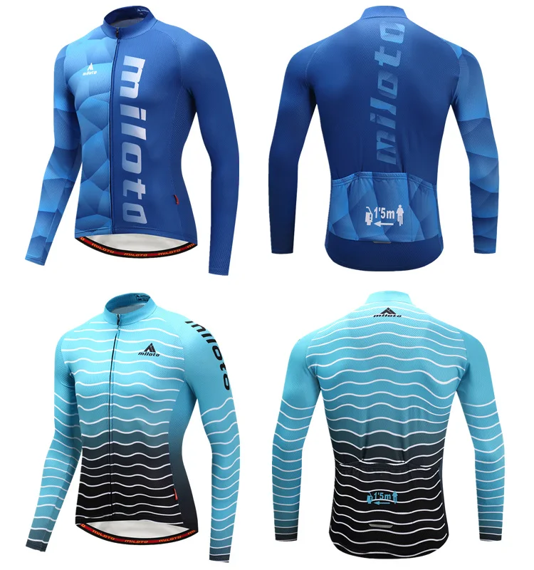 Пользовательские зимние термофлисовые мужские Джерси Майо для велоспорта Одежда для велоспорта MTB велосипедные спортивные кофты с длинным рукавом велосипедная одежда
