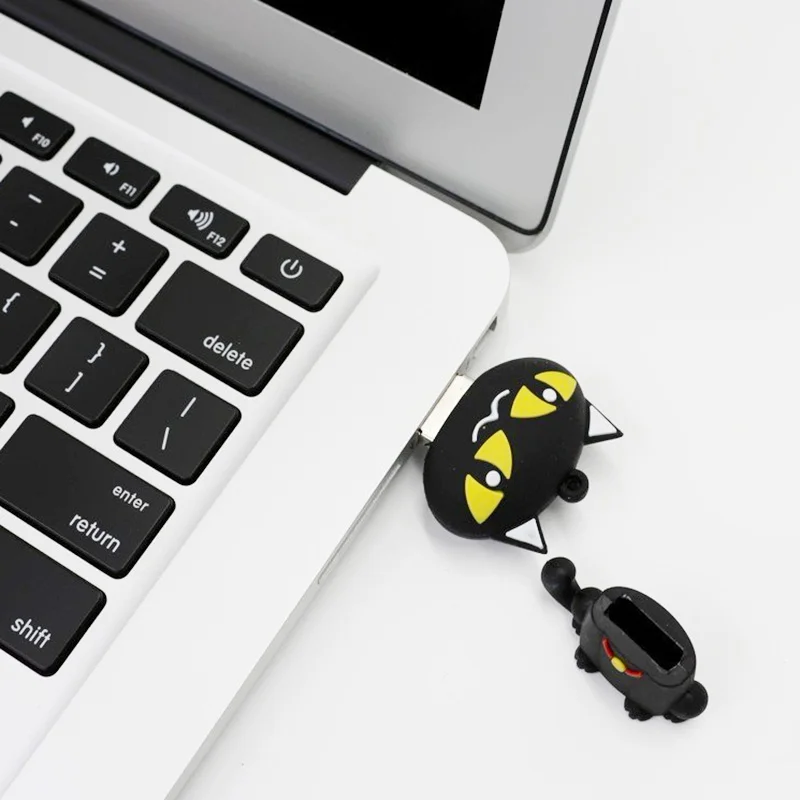 USB флеш накопитель Catoon милый черный Кот ручка Флешка 4g 8g 16gb 32gb 64GB флешка