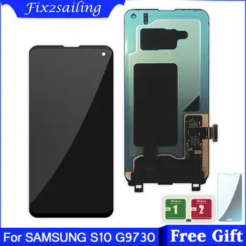 

Super AMOLED LCDS For Samsung Galaxy S10 SM-G9730 G973F G973U LCD Touch Screen Digitizer Assembly Replacement Free Shipping