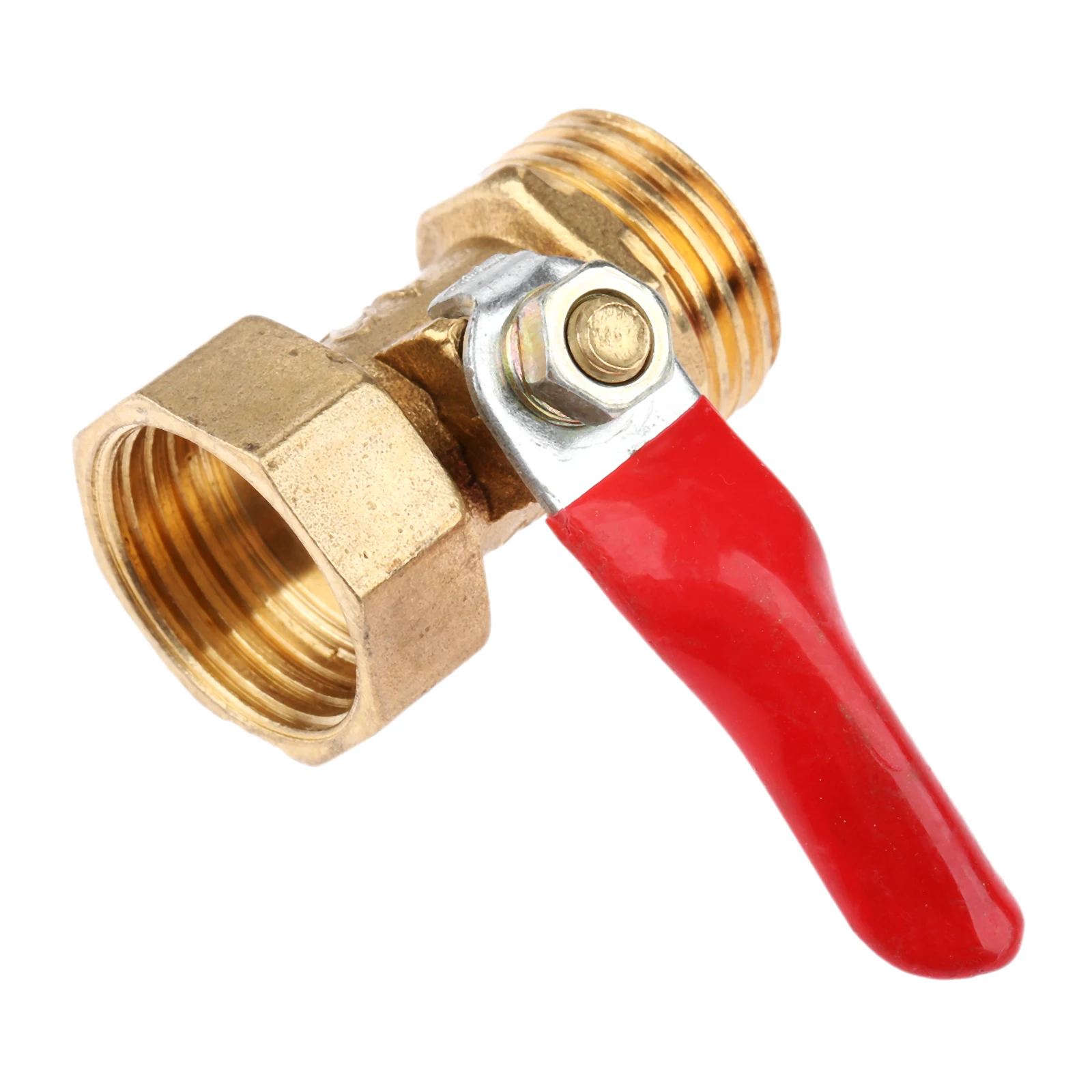 Brass Ball Valve 1/8" 1/4'' 3/8'' 1/2'' Female to Male Thread Ball Valve Connector Joint Copper Pipe Fitting Coupler Adapter