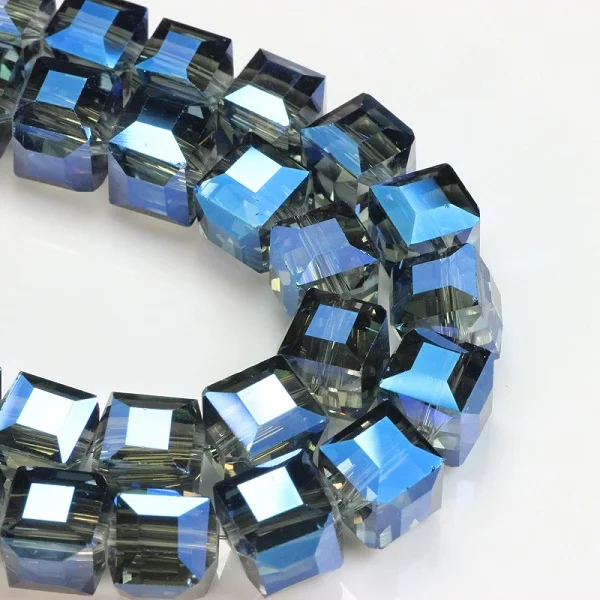 Crystal Square Bead Supply Diy Big Cube Glass 20pcs/lot 10mm Glass