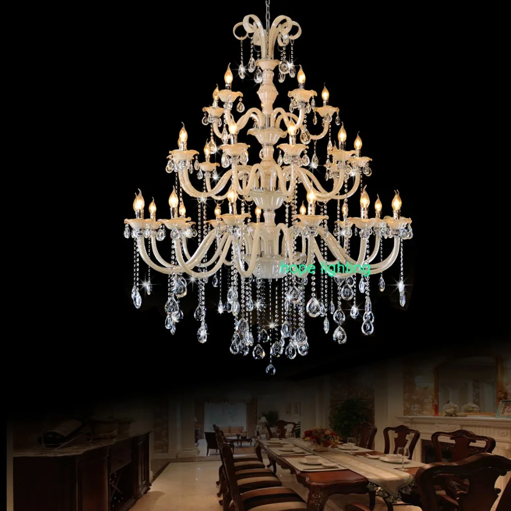 modern crystal chandelier bed room Antique Luxurious Large Crystal