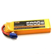 TCB RC drone lipo battery 11.1v 5200mAh 35C-70C 3s for RC Helicopters Airplane Car Drone Free shipping