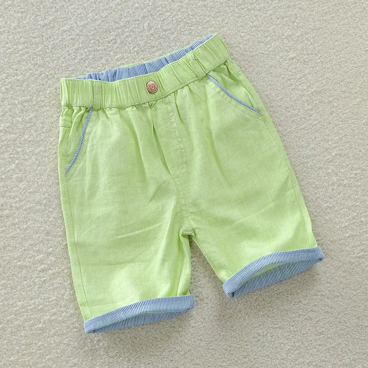 Aipie/Летние Повседневные детские штаны для мальчиков хлопковые и льняные смешанные дышащие и удобные детские шорты