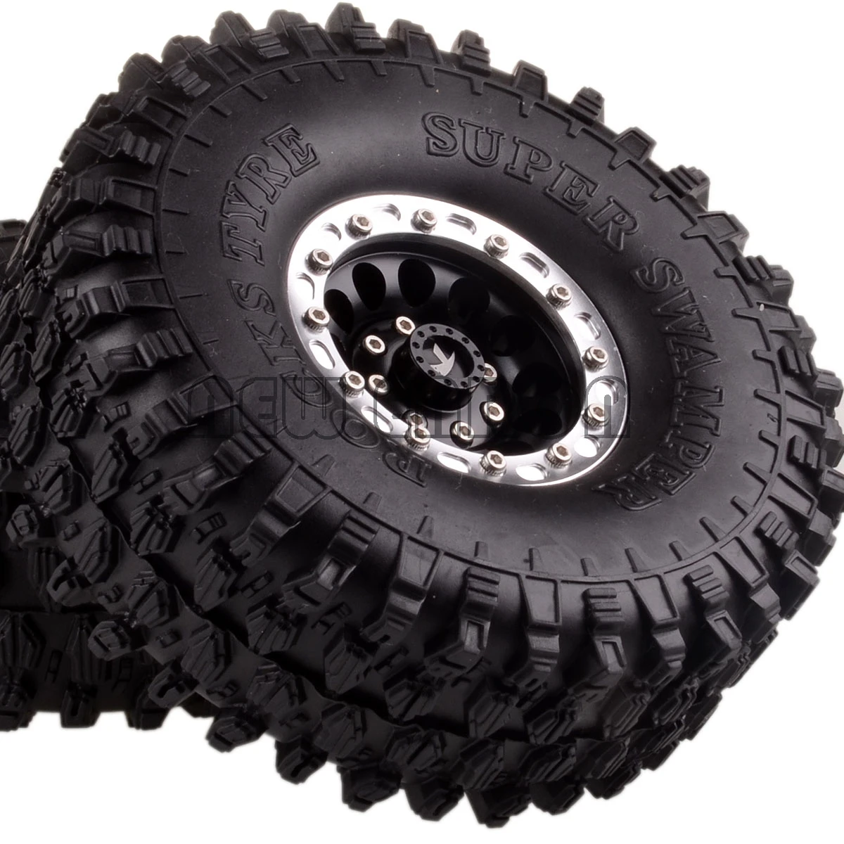 Новые металлические колеса ENRON 4 шт. 1 9 &quot обода 120 мм шины Super Swamper Rocks RC 1/10 Rock Crawler TRX4