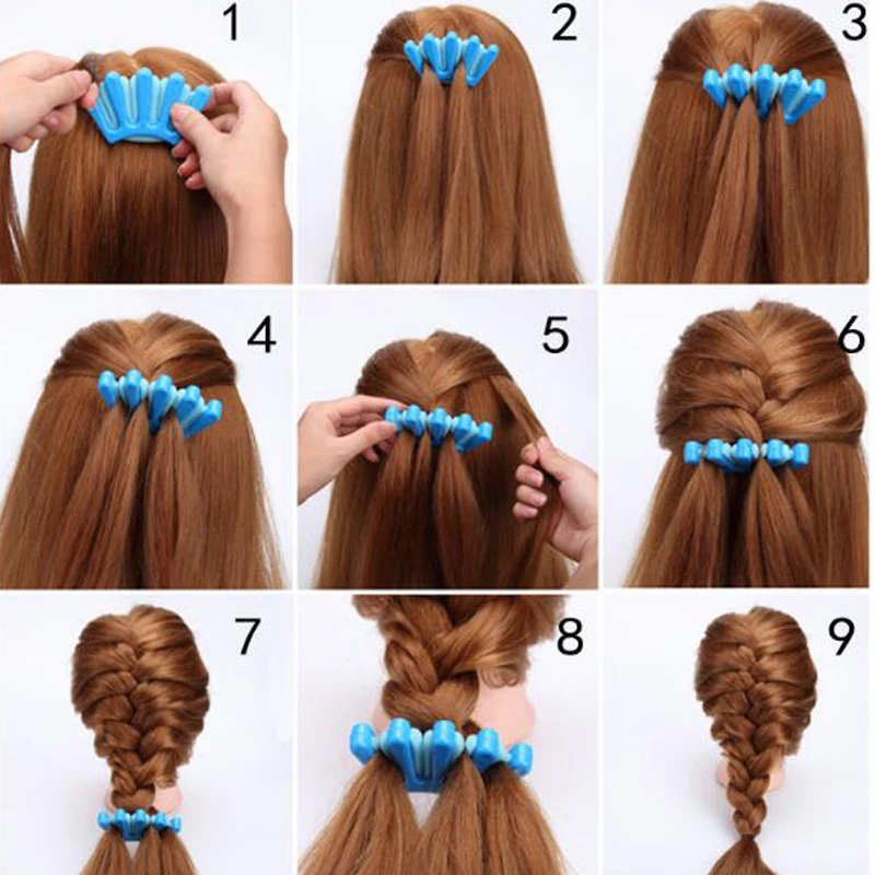 Details Zu Women Girls Diy Wonder Sponge Hair Braider Twist Styling Braid Holder Clip Tools