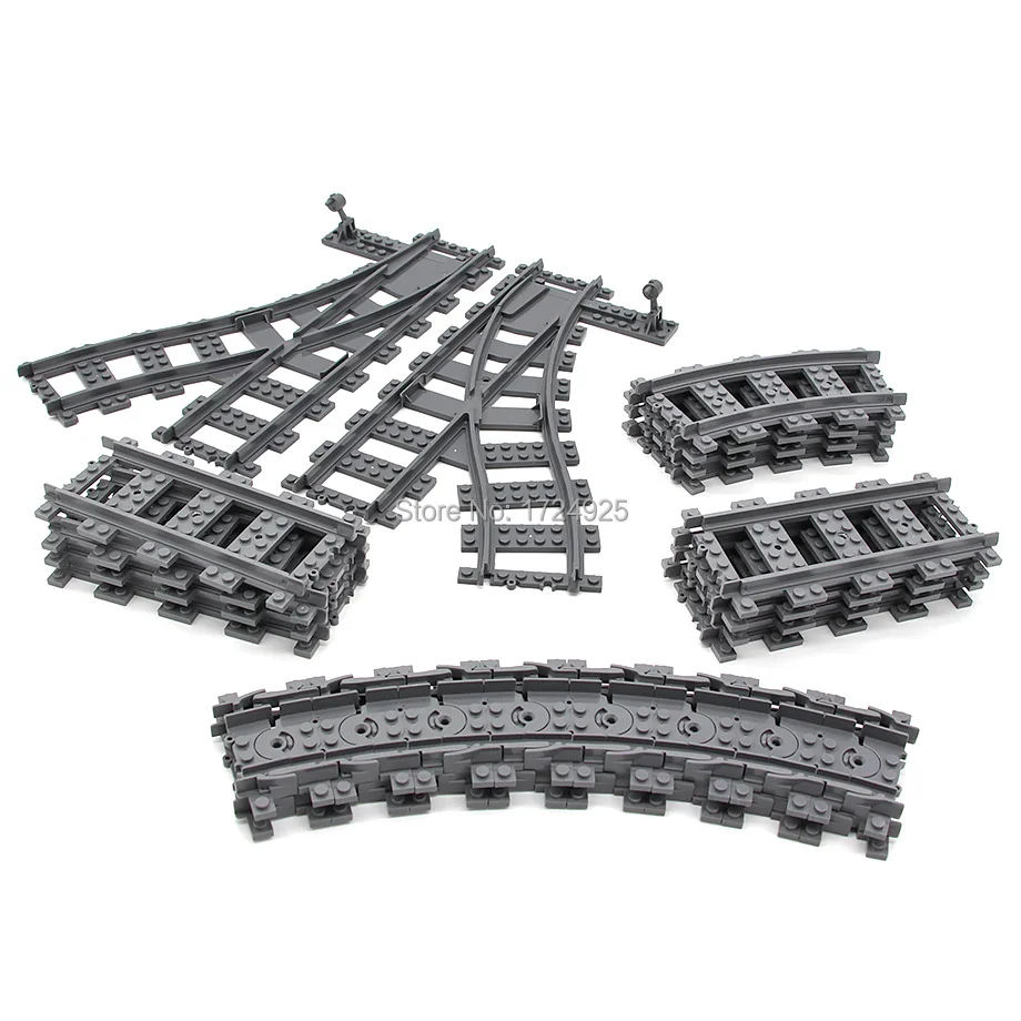 Feleph Train Track Set City RC Curved//Straight//Flexible Trains Rail Non-Powered