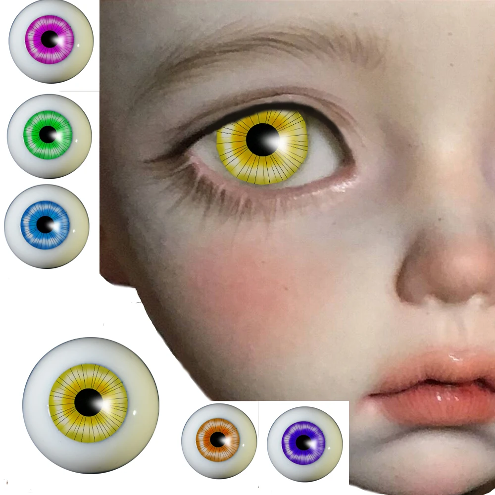 1 пара 6 видов цветов красные глаза bjd куклы для BJD игрушки sd глазные яблоки 1/3 1/4 1/6 14