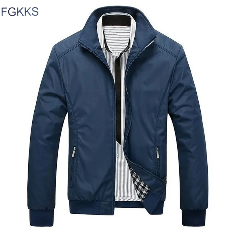 

FGKKS New Spring Jacket Men Fashion Casual Loose Mens Jacket Sportswear Bomber Jacket Mens jackets and Coats Male