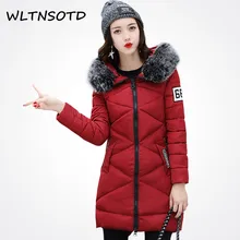 Ukraine Top Fashion Full New Winter Jacket Women 2017 Jackets For Coats Long Coat Female Cotton Parkas Fur Thick