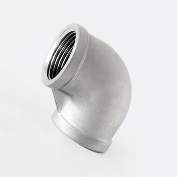 

1/2" BSP Equal Female Thread 90 Degree Elbow 201 Stainless Steel Threaded Pipe Fitting Connector For Water Oil Air