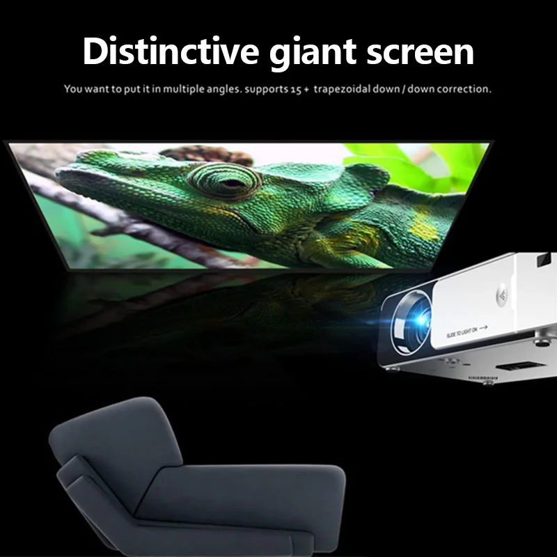كامل HD 1080 P LCD العارض 3500Lms فيديو LED HDMI VGA USB التلفزيون المنزل مسرح سينما SL @ 88