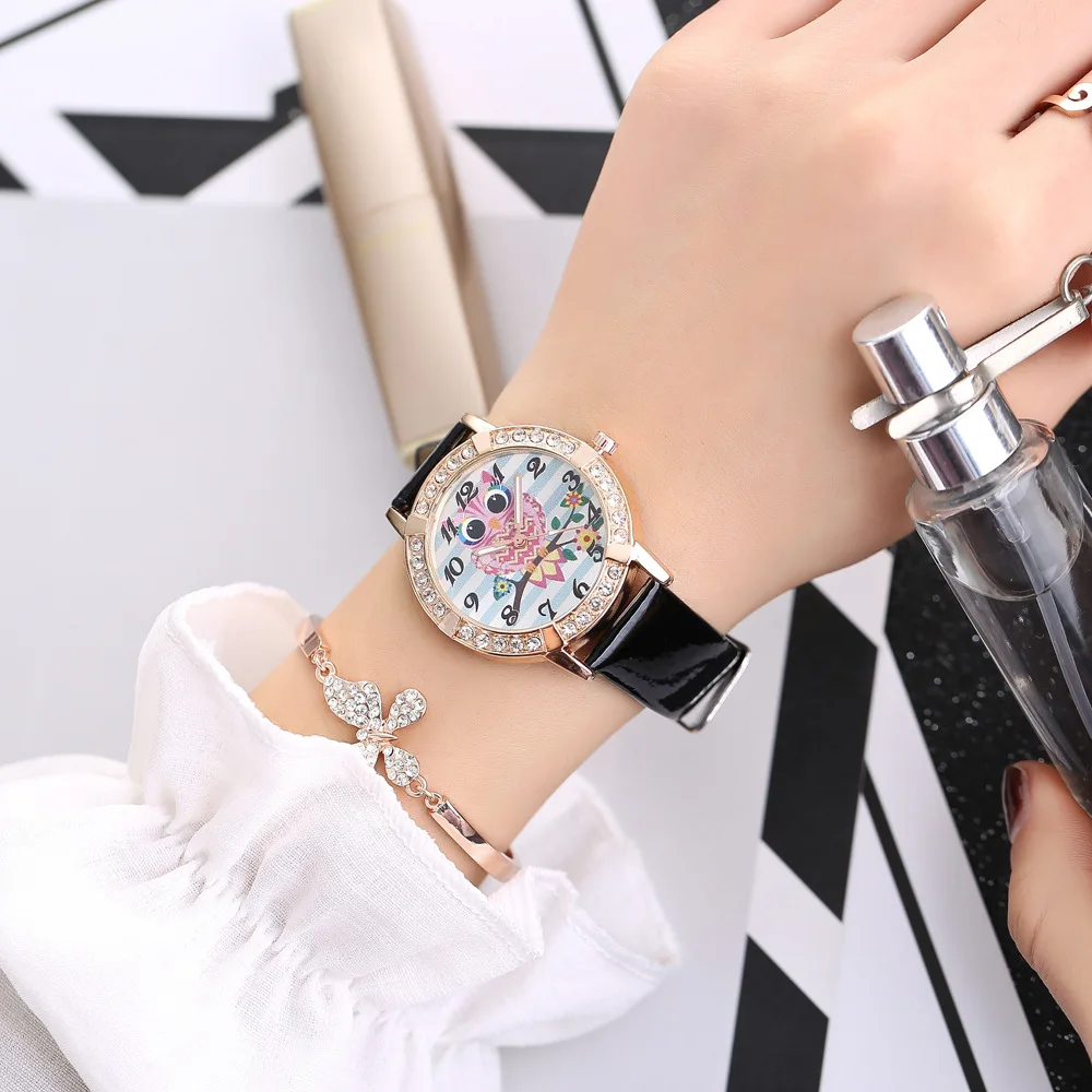 

2019 Fashion Clock Female PU Leather Watch Ladies Casual Quartz Wrist Watches Women Christmas Gift