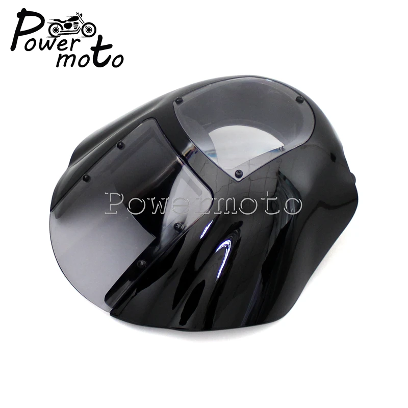 Прозрачная передняя фара мотоцикла для Harley Sportster XL 1200 883, железо 1986- Dyna Low Rider, супер широкое скольжение