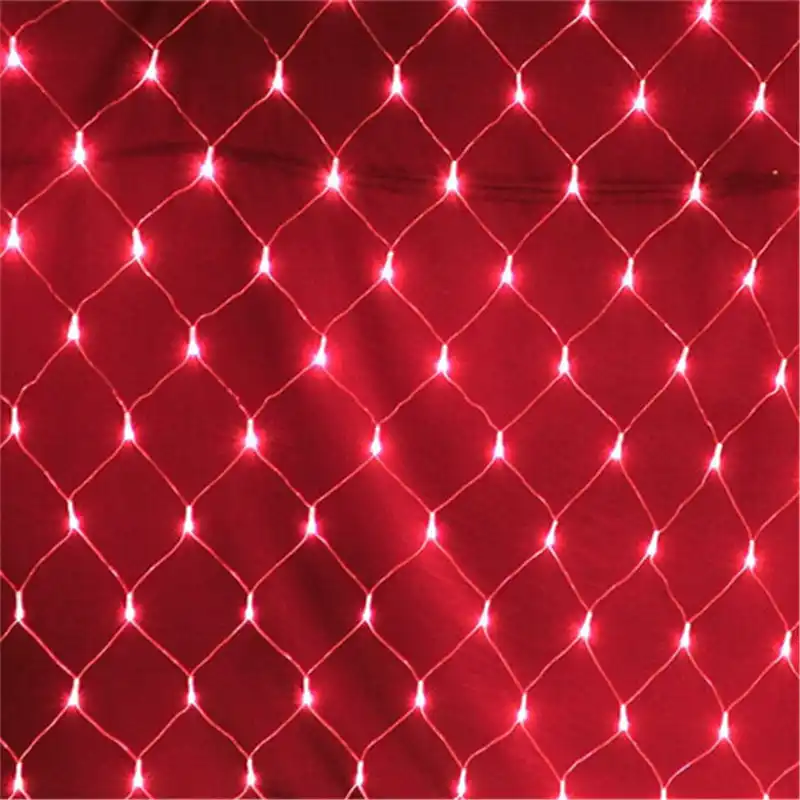 Led Net Lights Large Outdoor Garland Christmas Lights On The Window