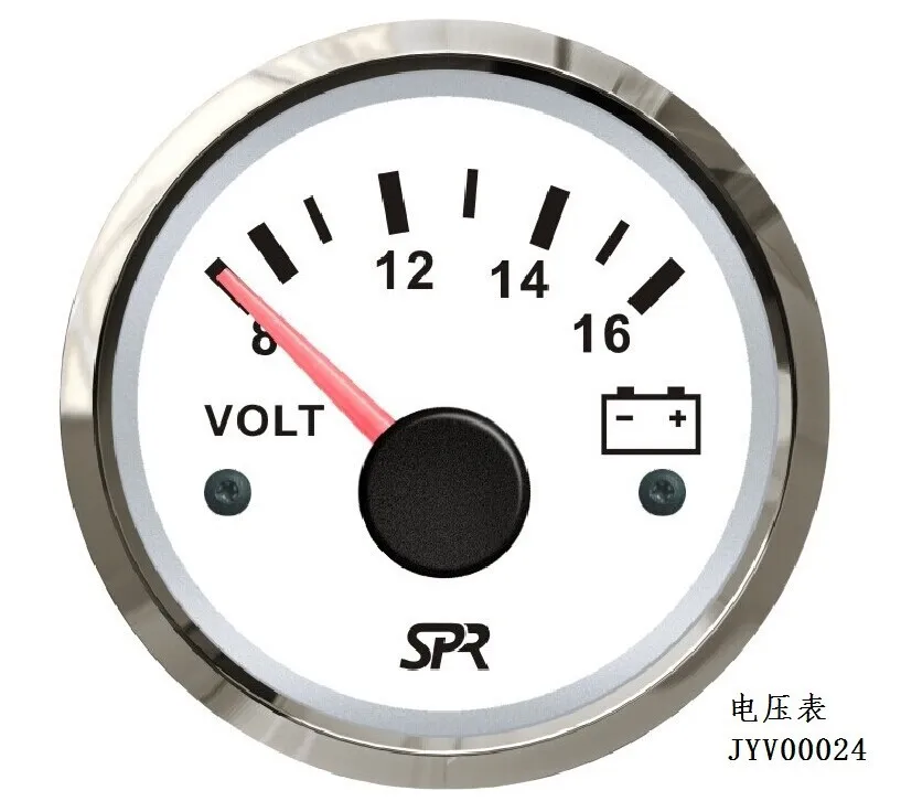 Водонепроницаемый 52 мм spr вольтметр датчик напряжения 12 В 8-16 В с подсветкой