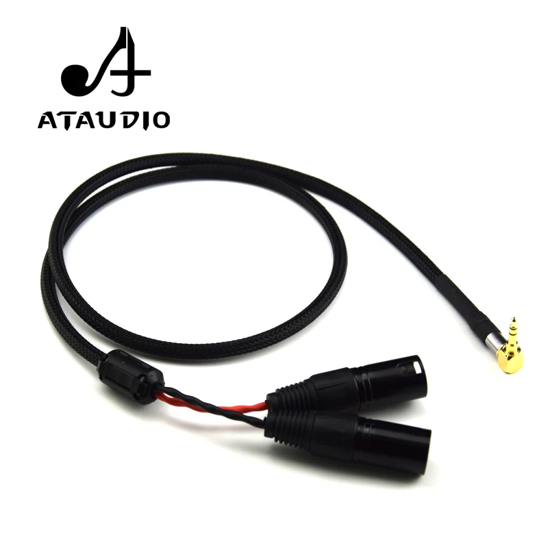 Кабель ATAUDIO Hi Fi 3 5 мм на 2 XLR end MP3 усилитель подключения компьютера к телефону