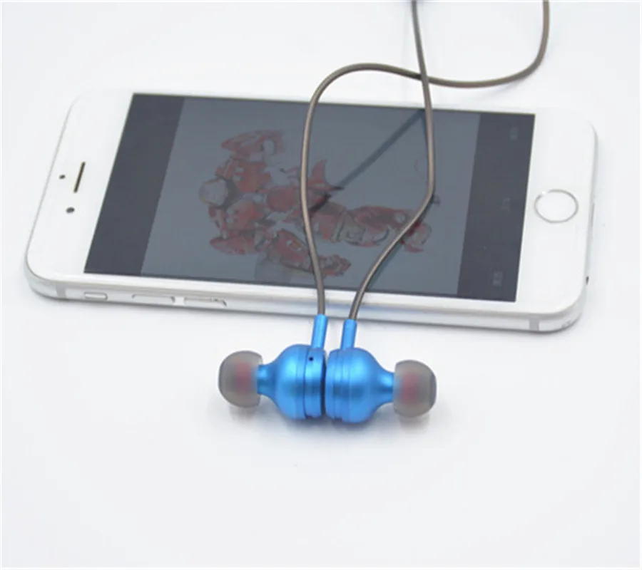 M & J Новые беспроводные Bluetooth 4 1 Стерео Наушники магнитные металлические наушники