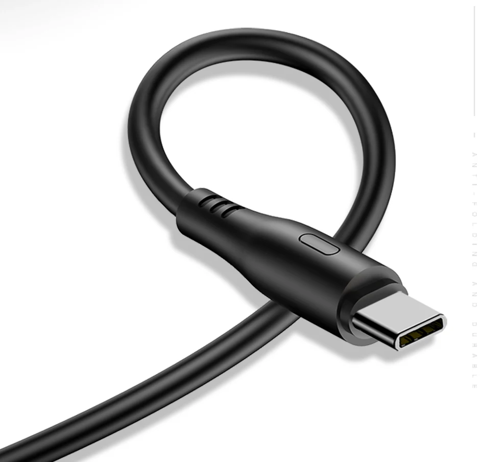 USAMS usb type C кабель, 3 шт./Партия 1 м кабель для мобильного телефона для samsung S8 Xiaomi 2A Быстрая зарядка данных USB кабель USB C кабель