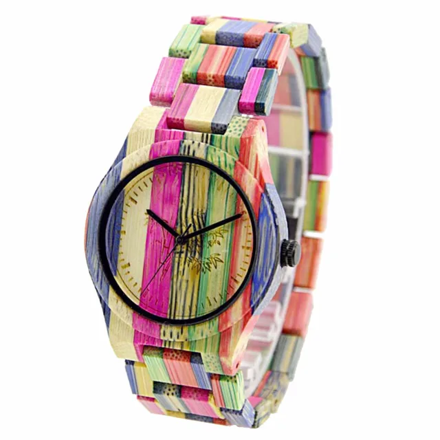 Luxury Brand Color Bamboo New Wood Watches Women Full Wooden Strap Women Wristwa Luxury Brand Color Bamboo New Wood Watches Women Full Wooden Strap Women Wristwa