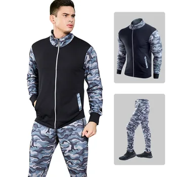 

2019 Running Set Men's Gym Clothes Stretchy Compression Tights Sportswear Fitness Training Sports Jogging Suits 2 in1 set