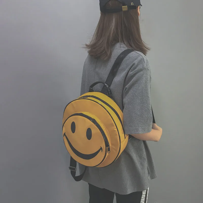Shoulder bag Small backpack new smiley wild student Hong Kong style fashion fairy bag female original attractive young adult Shoulder bag Small backpack new smiley wild student Hong Kong style fashion fairy bag female original attractive young adult