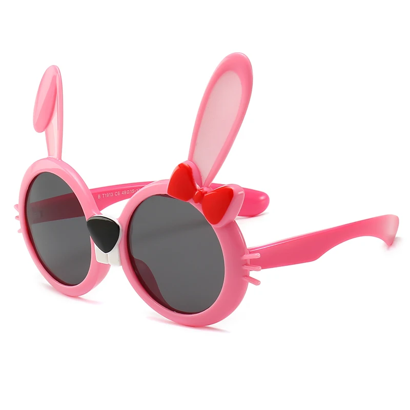 Солнцезащитные очки для девочек и мальчиков FOENIXSONG розовые поляризационные