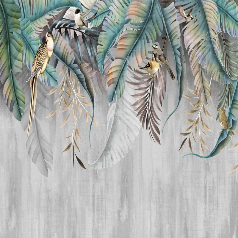 Mural 3D de pared Estilo Tropical nórdico Animales Arte Creativo y Abstracto Floral MURALES 3D DE PARED Naturaleza Novedades